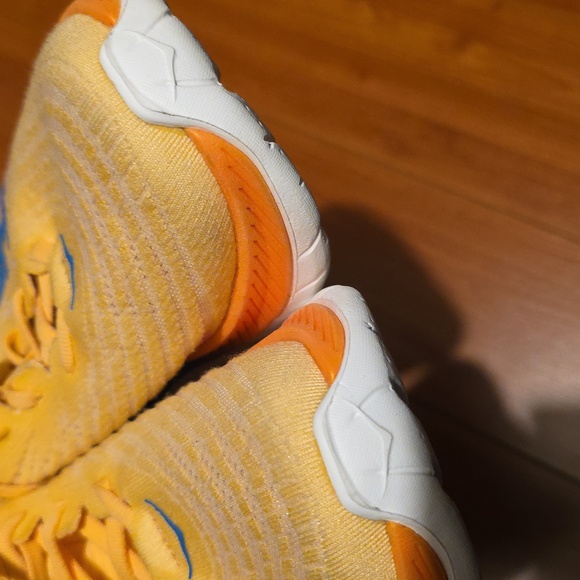 Hoka Vibrant Yellow and Blue Sneakers. Size 7.5B - Picture 6 of 8